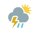 Monday 12/16 Weather forecast for Sehonghong, Lesotho, Thunderstorm with rain